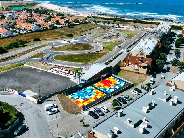 Profile of the basketball court 3x3 BasketArt Matosinhos/Cabo do Mundo, Perafita, Portugal
