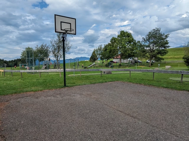 Profile of the basketball court Basketballkorb beim Minigolf, Bolsterlang, Germany