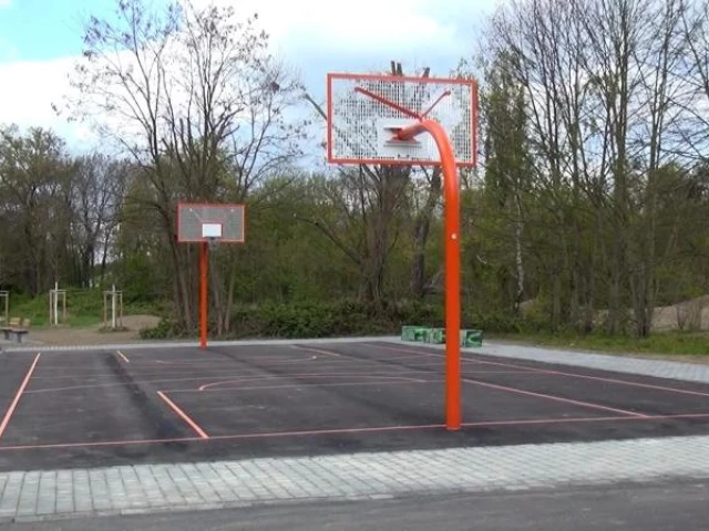 Profile of the basketball court Am Auensee, Leipzig, Germany