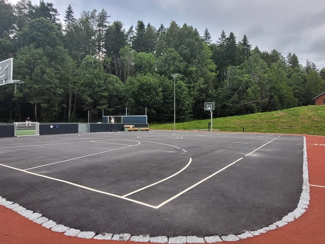 Profile of the basketball court Sjøskogen skole, Vinterbro, Norway