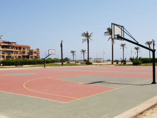 Profile of the basketball court Beach Court, Almerimar, Spain