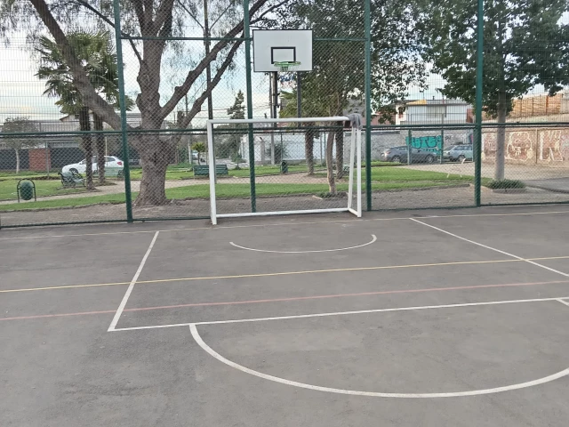 Profile of the basketball court Vendimia basketball court, Santiago, Chile