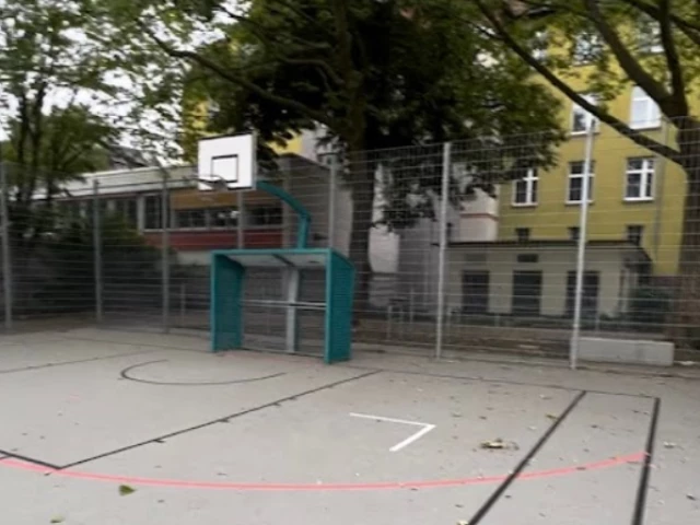 Profile of the basketball court Goethe Gymnasium, Kassel, Germany