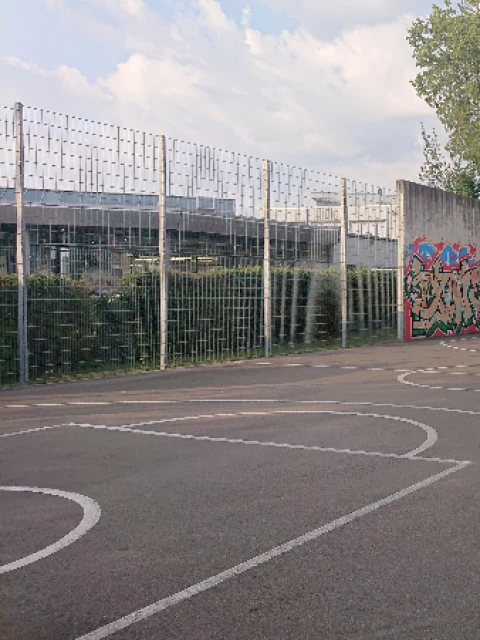 Profile of the basketball court Molke Court, Friedrichshafen, Germany