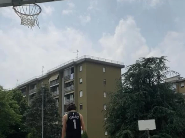 Profile of the basketball court Parco Arcobaleno, Spilamberto, Italy