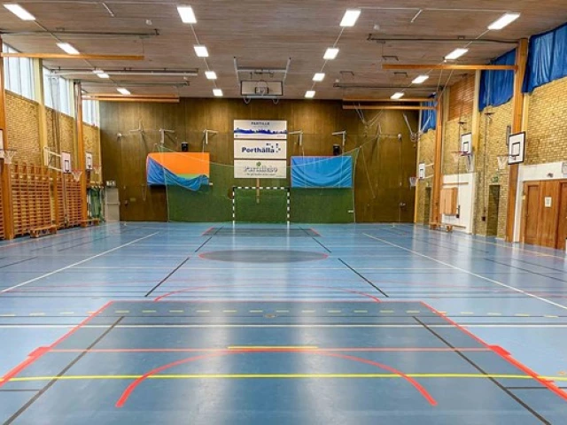 Profile of the basketball court Vallhamra Idrottshall, Sävedalen, Sweden