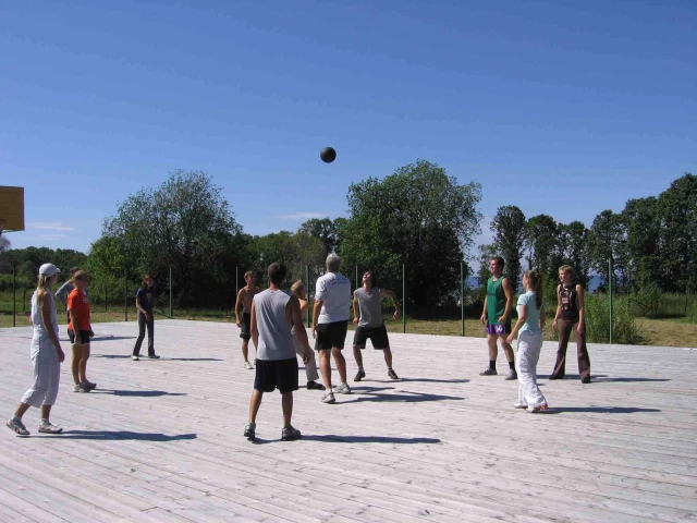 Basketball in Kohtla-Järve, Estonia.