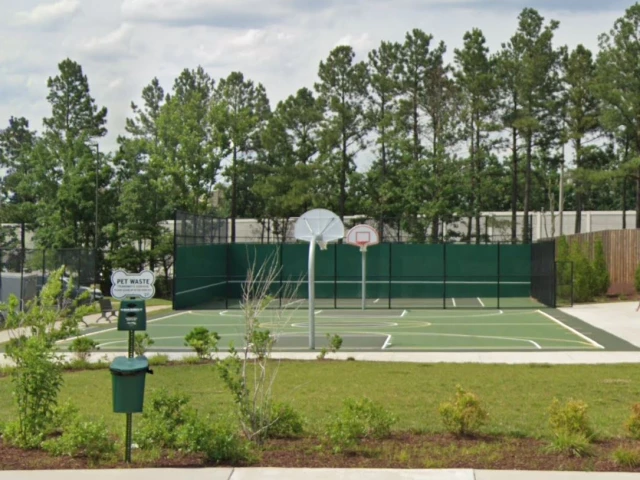 Profile of the basketball court Woodland community sports park, Oak Hill, VA, United States