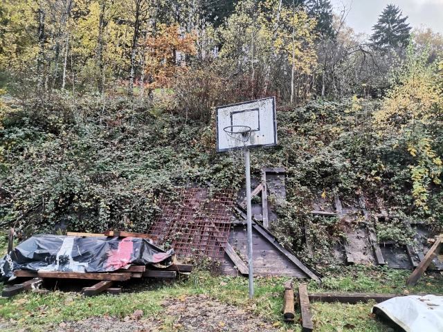 Profile of the basketball court Pile Yard, Simonswald, Germany