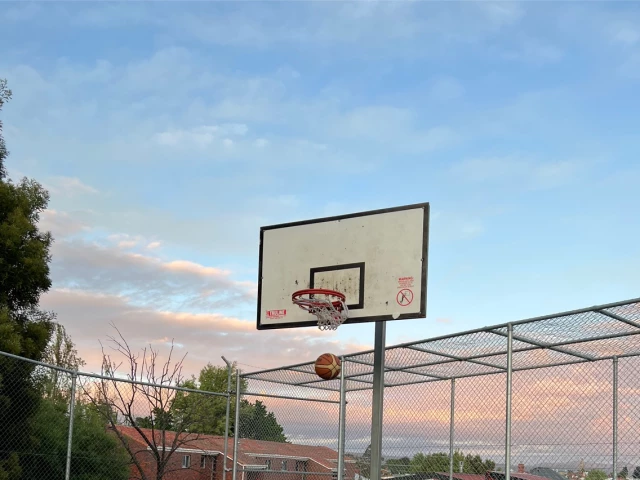 Profile of the basketball court Parliament Street Reserve, Sandy Bay Hobart Tasmania, Australia