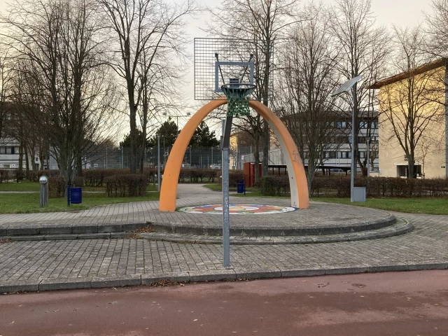 Profile of the basketball court Ungehuset, Albertslund, Denmark