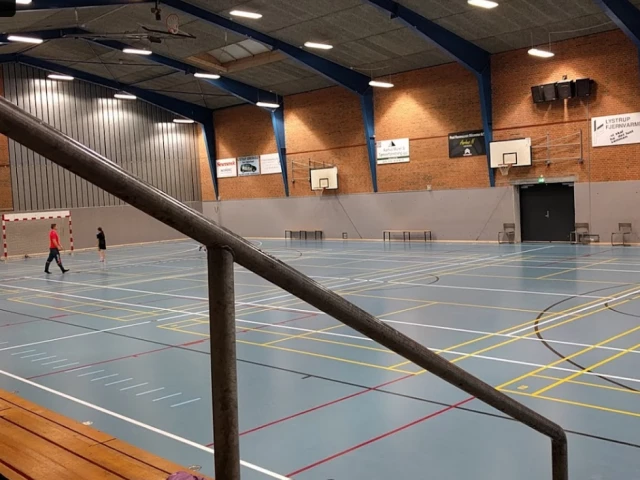 Profile of the basketball court Lystrup Idrætscenter, Lystrup, Denmark