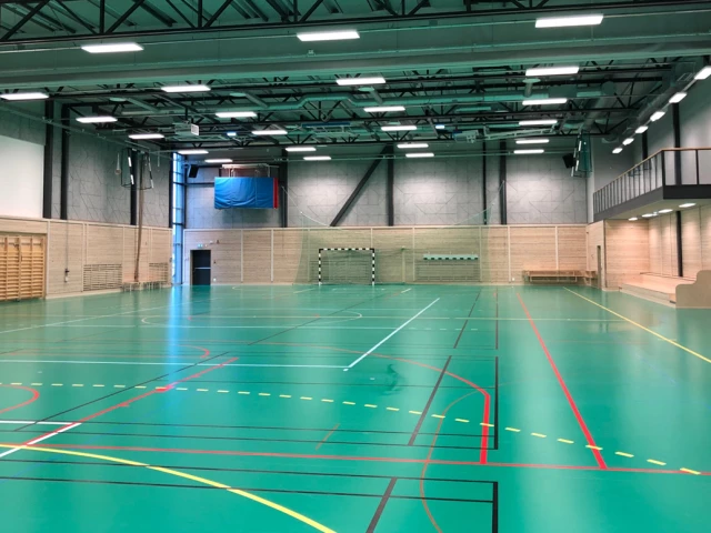 Profile of the basketball court Mariahallen, Helsingborg, Sweden