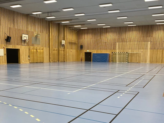 Profile of the basketball court Tingdalshallen, Åstorp, Sweden