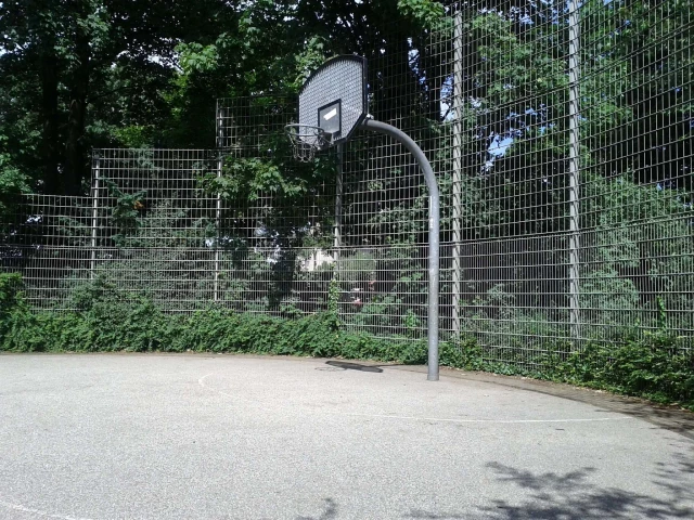 Profile of the basketball court Planten un Blomen, Hamburg, Germany