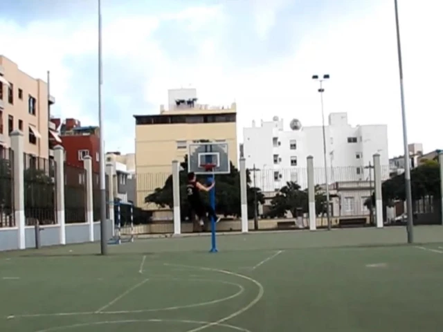 Profile of the basketball court La Obra, Santa Cruz de Tenerife, Spain