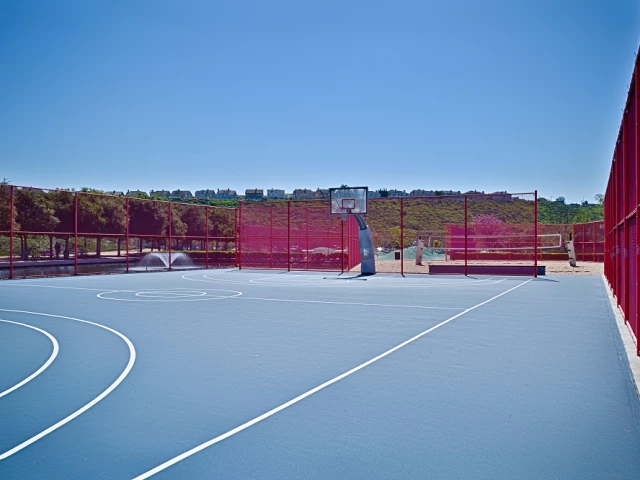 Profile of the basketball court Playa Vista Basketball Courts, Los Angeles, CA, United States