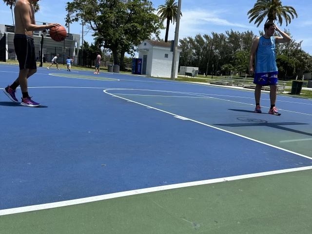 Profile of the basketball court Flamingo Park, Miami Beach, FL, United States