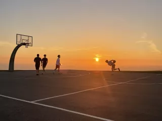 Photo of the basketball court “Angels Gate Park” in Los Angeles, CA, United States