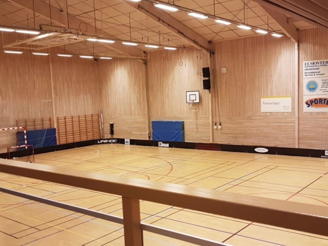 Profile of the basketball court Bottnahallen, Grundsund, Sweden