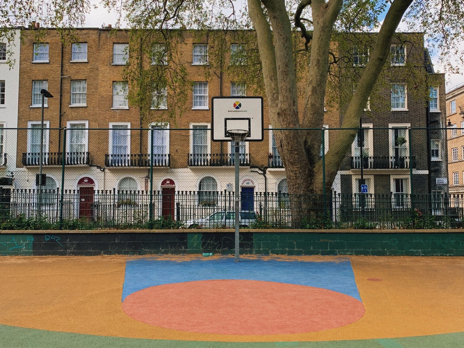 London Basketball Court Argyle Square Public Basketball Court