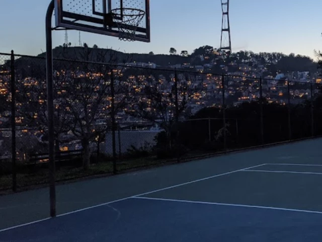 Profile of the basketball court States Street Playground, San Francisco, CA, United States