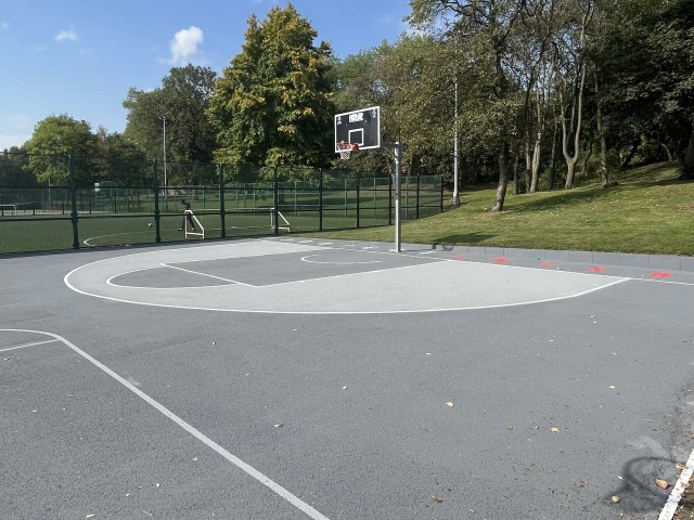 Profile of the basketball court Hanley Park, Stoke-on-Trent, United Kingdom