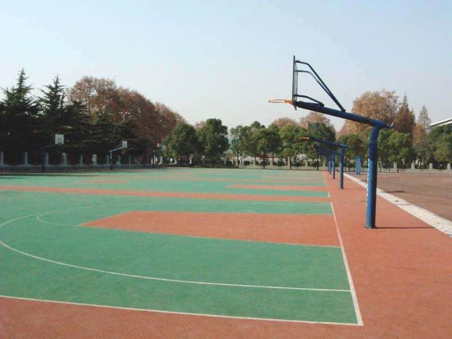 Basketball courts in Wuhan.