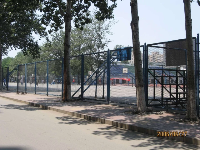 The basketball courts at USTB, Beijing, China.