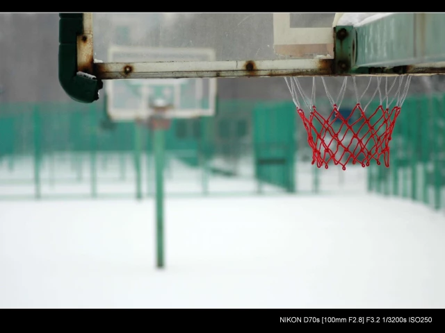 Basketball courts in Huainan, China.