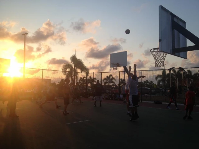 Profile of the basketball court Jim Jeffers Park, Cape Coral, FL, United States