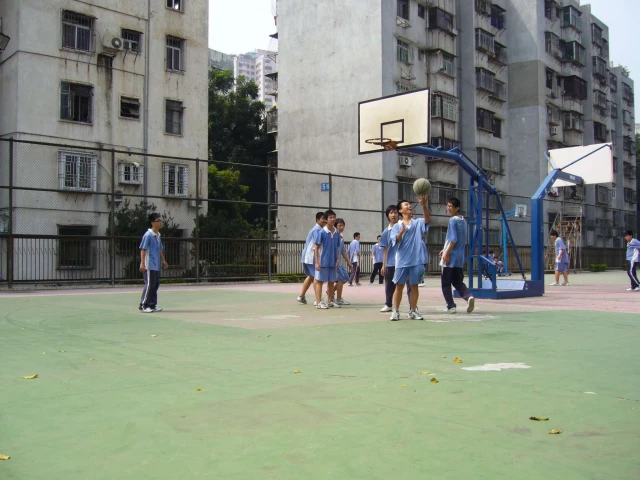 High School basketball in Shenzhen, China.