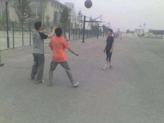 Basketball courts in Xi'an, China.