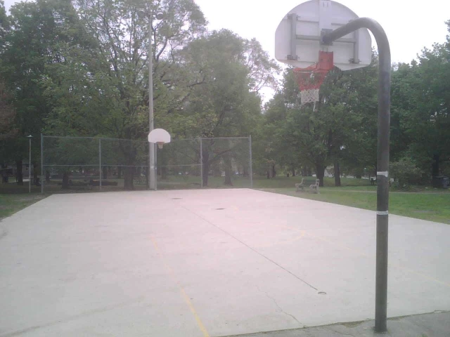 Profile of the basketball court Dufferin Grove, Toronto, Canada
