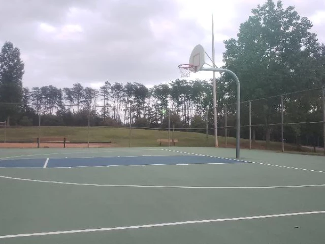 Profile of the basketball court Watts Park, Greenville, SC, United States