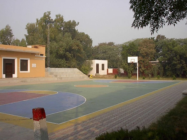 The basketball court at Municipal Stadium, Pakistan.