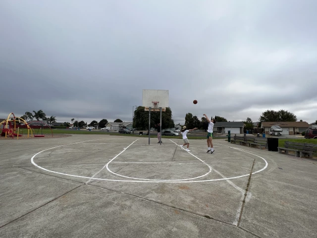 Profile of the basketball court Jack London, Vallejo, CA, United States