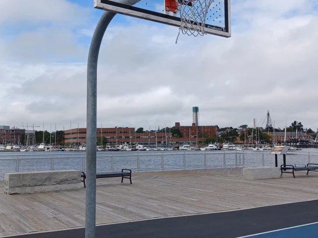 Profile of the basketball court Langone Park, Boston, MA, United States