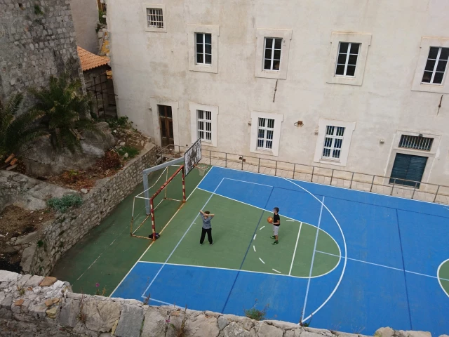 Profile of the basketball court Od Margarite, Dubrovnik, Croatia