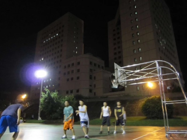 Profile of the basketball court Wenshan Riverside Courts, Taipei, Taiwan