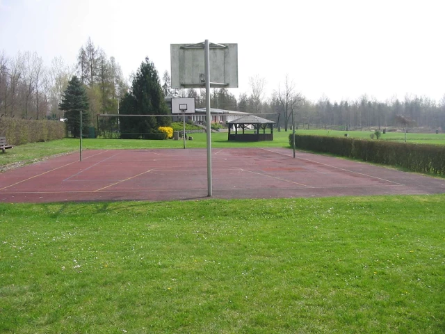 The basketball court at Zieselsmaar in Kerpen, Germany.