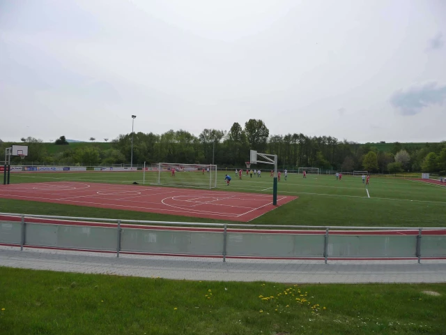 A public basketball court in Niederzissen, Germany.