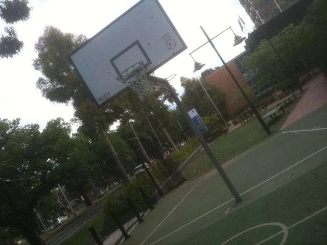 Profile of the basketball court Monash Parkville (Half Court), Melbourne, Australia