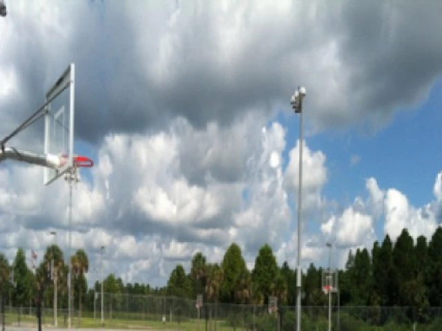 Profile of the basketball court Wesley Chapel Community Park, Wesley Chapel, FL, United States