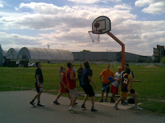 A game of basketball in Riga, Latvia.