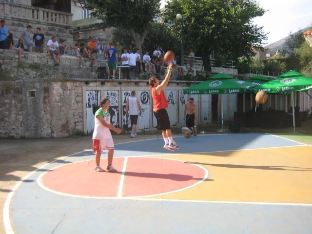 Profile of the basketball court Korcula Beach Court Banje, Korcula, Croatia
