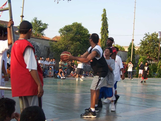 Profile of the basketball court JPS Ballpark, Surabaya, Indonesia