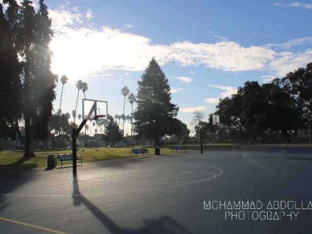 Profile of the basketball court Washington Park, Alameda, CA, United States
