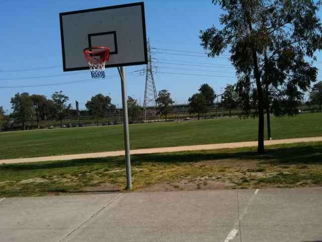 Profile of the basketball court JJ Holland Park, Melbourne, Australia