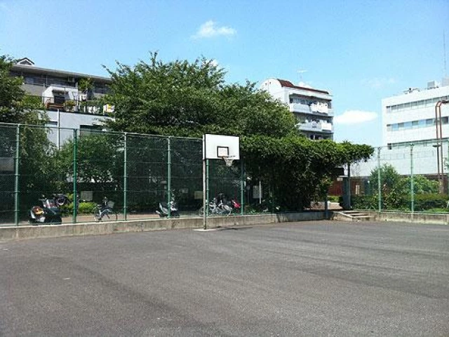Profile of the basketball court Hyakunin-cho Sanchoume, Tokyo, Japan